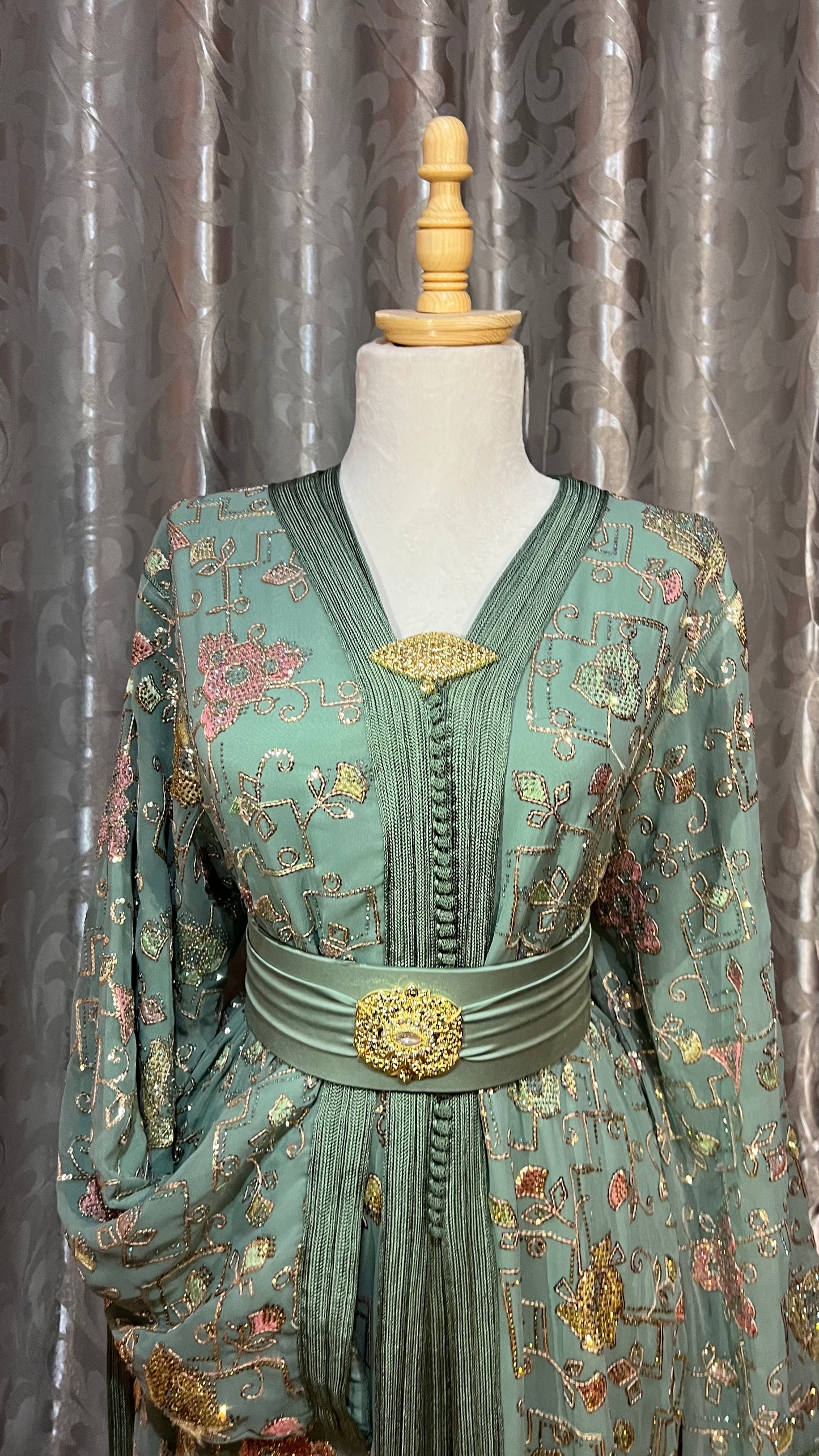 Soft Olive Green Caftan