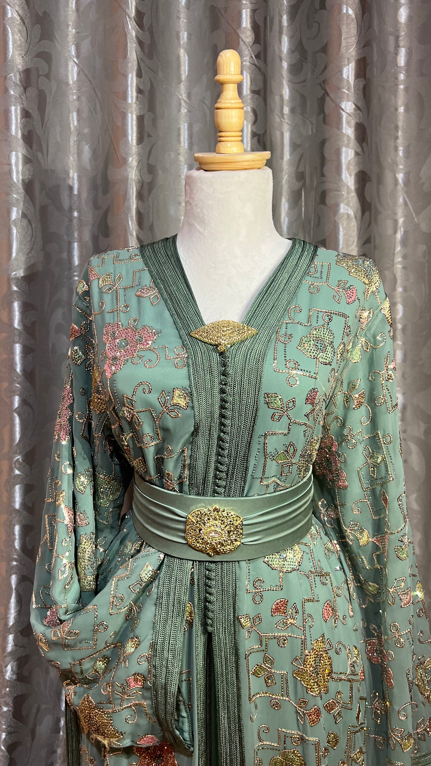 Soft Olive Green Caftan