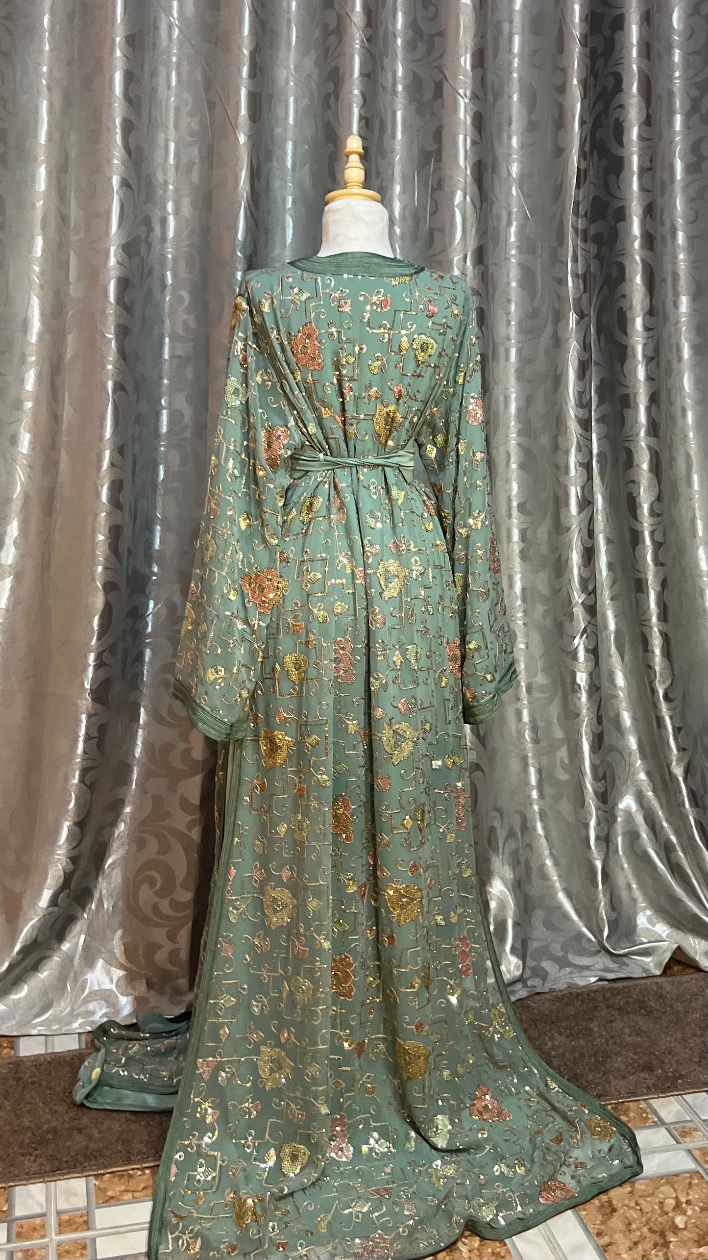 Soft Olive Green Caftan