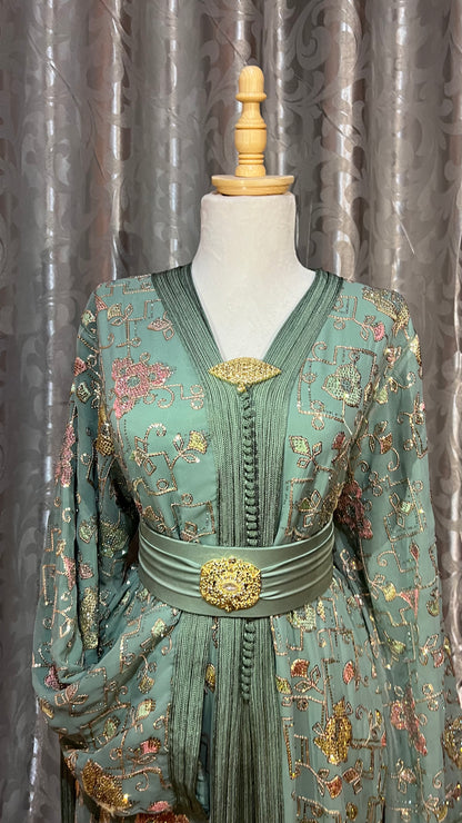 Soft Olive Green Caftan
